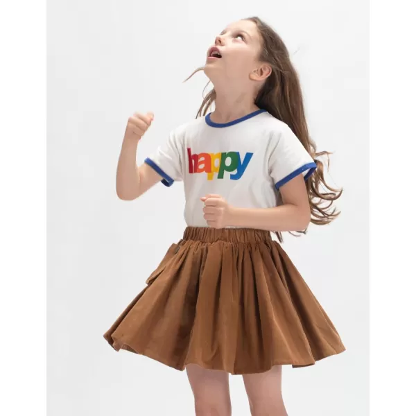 WELAKEN Girls and Toddlers Corduroy Short Mini SkirtPkhaki corduroy