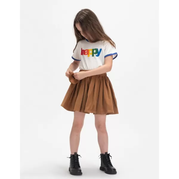 WELAKEN Girls and Toddlers Corduroy Short Mini SkirtPkhaki corduroy