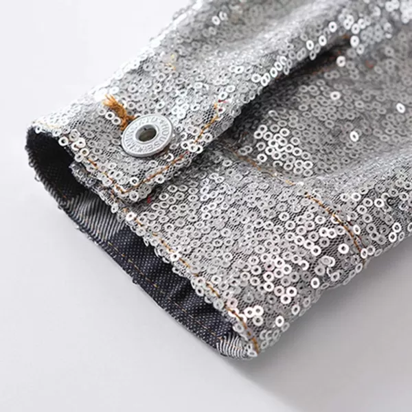 WELAKEN Unicorn Jean Jacket for Girls Kids ampamp Toddler with Sparkly Sleeve Girls Spring Outfit Denim Jackets OuterwearAblue