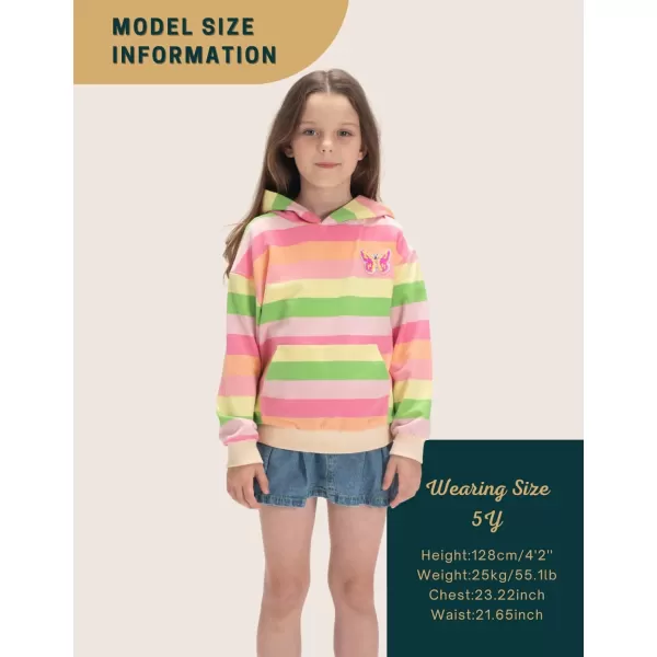 WELAKEN Unicorn Sweatshirts for Girls Toddler ampamp Kids II Little Girls Pullover Tops Sweaters ampamp HoodiesArainbow butterfly