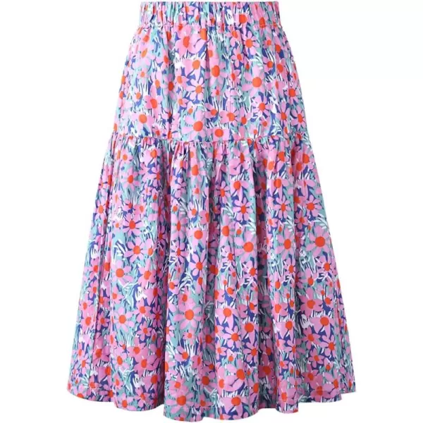 Floral Long Skirt for Girls Toddler ampamp Kids ampamp Teens II Girls ALine Maxi SkirtsDaisy blue