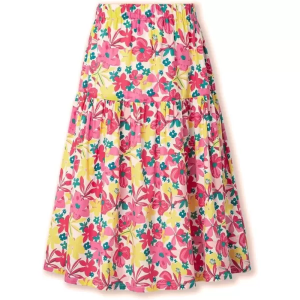 Floral Long Skirt for Girls Toddler ampamp Kids ampamp Teens II Girls ALine Maxi SkirtsFlorala