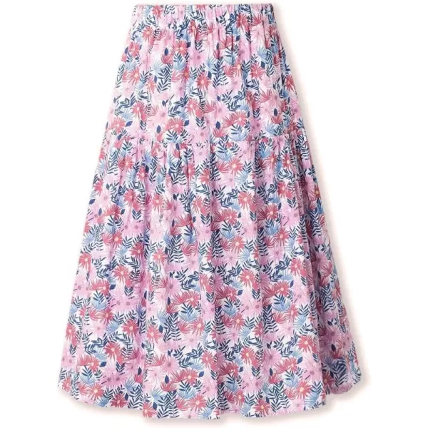 Floral Long Skirt for Girls Toddler ampamp Kids ampamp Teens II Girls ALine Maxi SkirtsPink floral