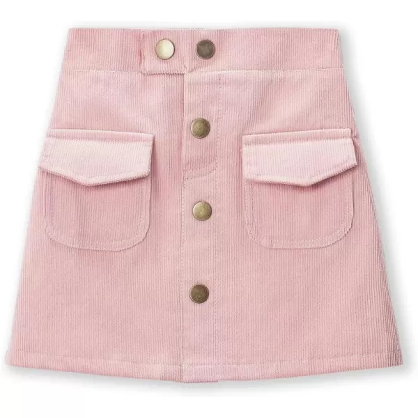 WELAKEN Girls and Toddlers Corduroy Short Mini SkirtPink