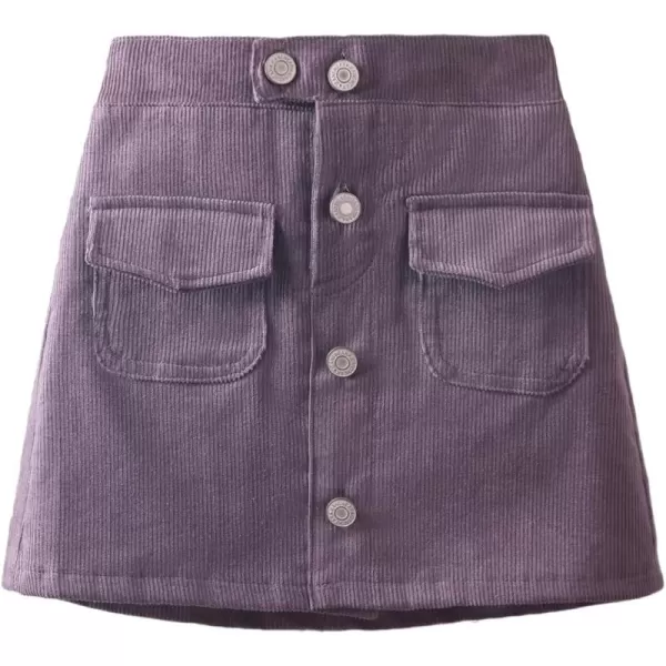 WELAKEN Girls and Toddlers Corduroy Short Mini SkirtPurple