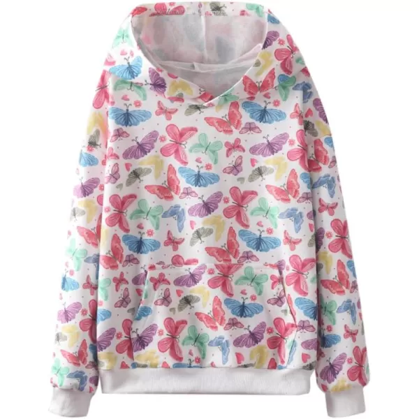 WELAKEN Loved Letter Print Sweatshirt for Baby Girl Toddler ampamp Kids Pullover HoodiesButterfly