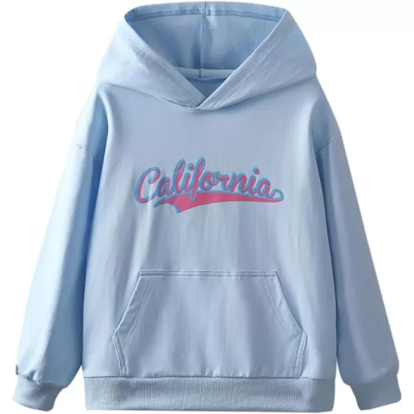 WELAKEN Unicorn Sweatshirts for Girls Toddler ampamp Kids II Little Girls Pullover Tops Sweaters ampamp HoodiesCaliforniablue