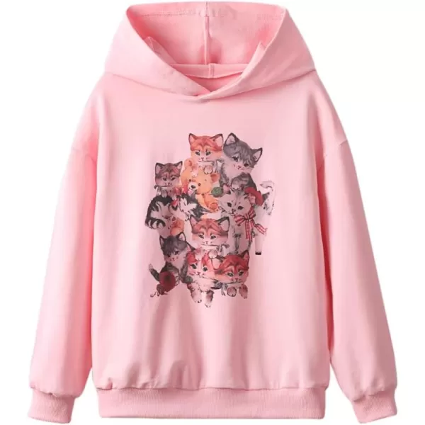 WELAKEN Unicorn Sweatshirts for Girls Toddler ampamp Kids II Little Girls Pullover Tops Sweaters ampamp HoodiesCatspink