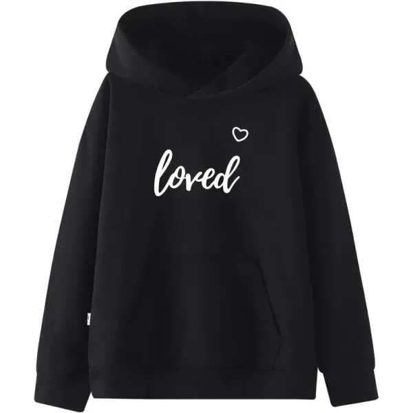 WELAKEN Unicorn Sweatshirts for Girls Toddler ampamp Kids II Little Girls Pullover Tops Sweaters ampamp HoodiesLovedblack