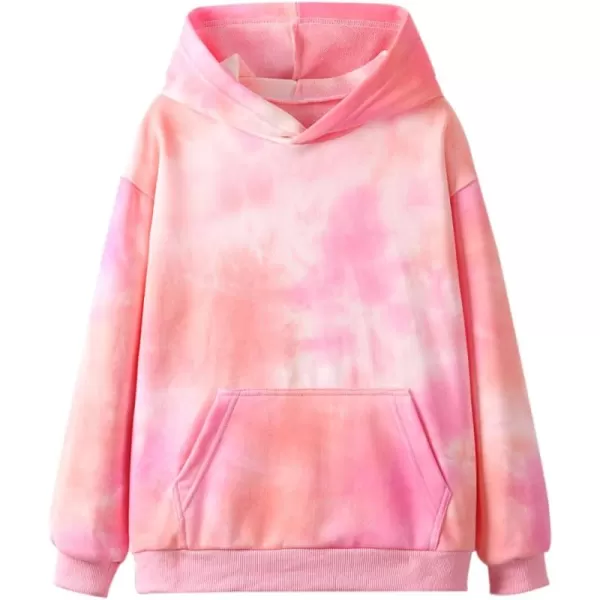 WELAKEN Unicorn Sweatshirts for Girls Toddler ampamp Kids II Little Girls Pullover Tops Sweaters ampamp HoodiesTie Dye  Pink