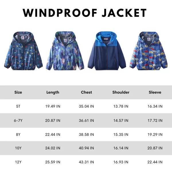 WELAKEN Lightweight Jacket for Boys Kids ampamp Toddler II Girls Print Waterresistant JacketOrange sports