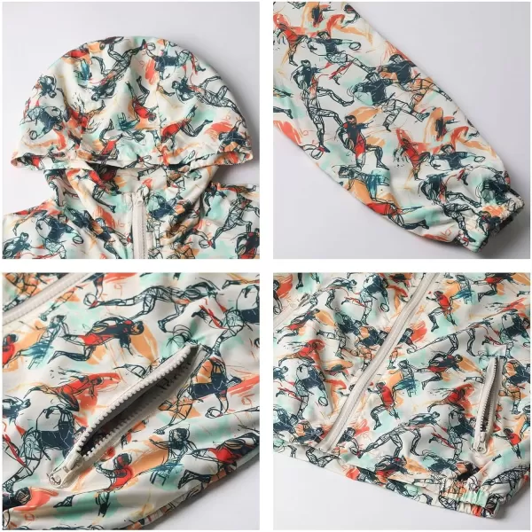WELAKEN Lightweight Jacket for Boys Kids ampamp Toddler II Girls Print Waterresistant JacketOrange sports