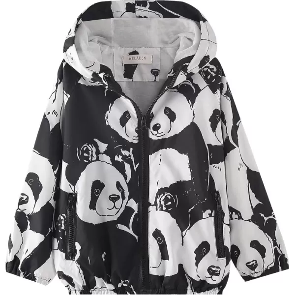 WELAKEN Lightweight Jacket for Boys Kids ampamp Toddler II Girls Print Waterresistant JacketPanda