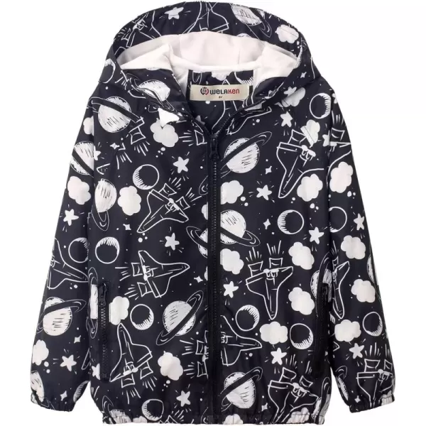 WELAKEN Lightweight Jacket for Boys Kids ampamp Toddler II Girls Print Waterresistant JacketUniverse
