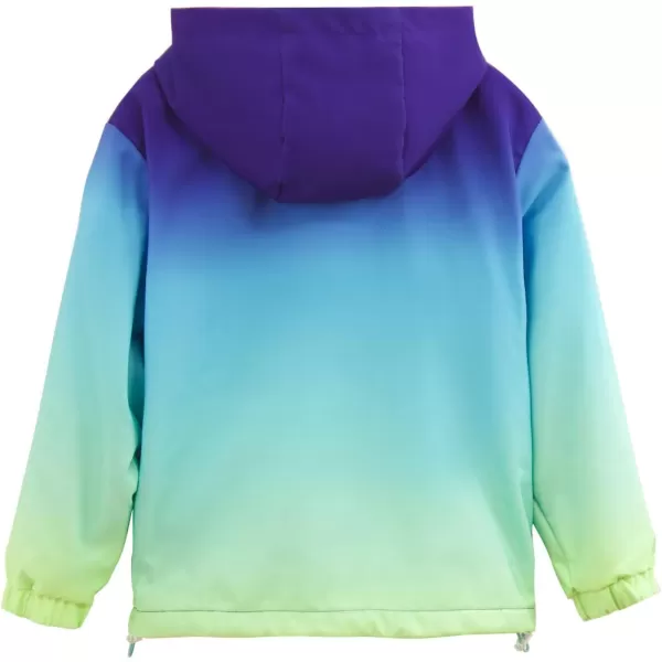 WELAKEN Fleece lined Jackets with WaterResistance Frabic for Kids ampamp Toddler II Girls Rain Jacket ampamp coatsBlue