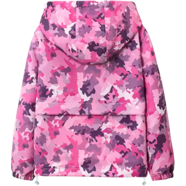 WELAKEN Fleece lined Jackets with WaterResistance Frabic for Kids ampamp Toddler II Girls Rain Jacket ampamp coatsCamouflage