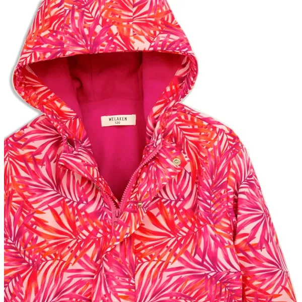WELAKEN Fleece lined Jackets with WaterResistance Frabic for Kids ampamp Toddler II Girls Rain Jacket ampamp coatsLeaf