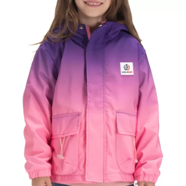 WELAKEN Fleece lined Jackets with WaterResistance Frabic for Kids ampamp Toddler II Girls Rain Jacket ampamp coatsPink