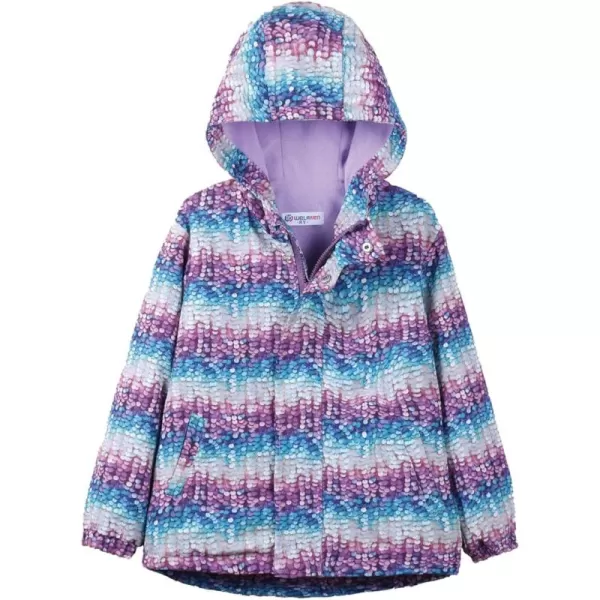 WELAKEN Fleece lined Jackets with WaterResistance Frabic for Kids ampamp Toddler II Girls Rain Jacket ampamp coatsSequin Print