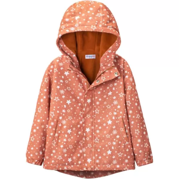 WELAKEN Fleece lined Jackets with WaterResistance Frabic for Kids ampamp Toddler II Girls Rain Jacket ampamp coatsStar