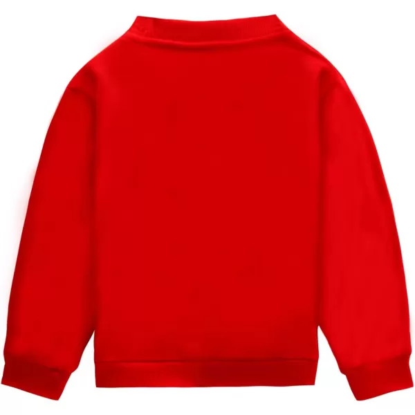 WELAKEN Girls Sweatshirts Long Sleeve Pullover Crewneck Tops ShirtsFleecered