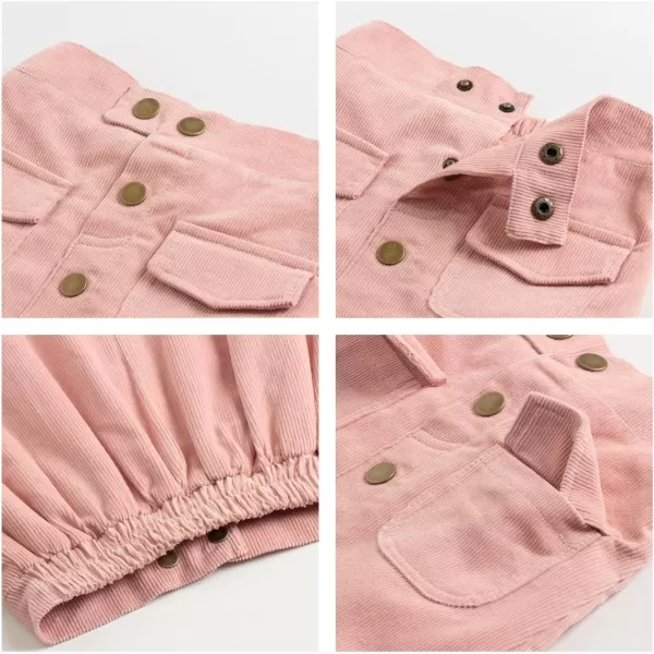 WELAKEN Girls and Toddlers Corduroy Short Mini SkirtPink