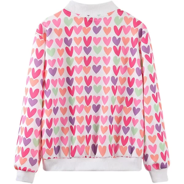 WELAKEN Tie Dye Jacket for Girls Kids ampamp Toddler II Little Girls Lightweight Jackets OuterwearHeart