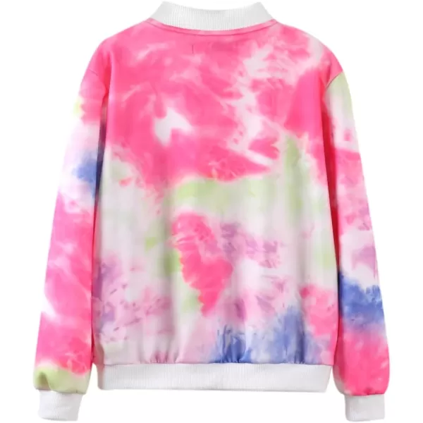 WELAKEN Tie Dye Jacket for Girls Kids ampamp Toddler II Little Girls Lightweight Jackets OuterwearTie Dye