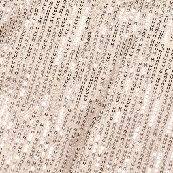 Girl Sequin Dress Kids Sparkle Sleeveless Tulle Party Prom Mesh DressChampagne