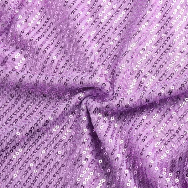 WELAKEN Sequin Long Skirt for Girls Toddler ampamp Kids Sparkle ALine Midi SkirtsPurple