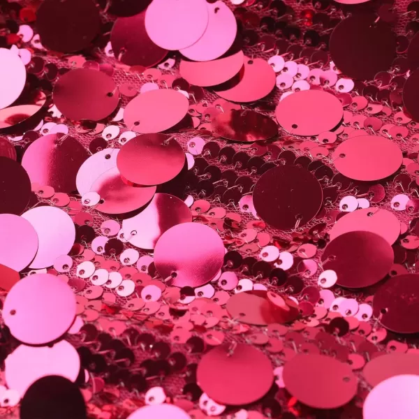 imageWELAKEN Sparkly Sequin Skirt for Girls Toddler ampamp Kids Elastic Waistband Skirts with LiningAglitter hot Pink