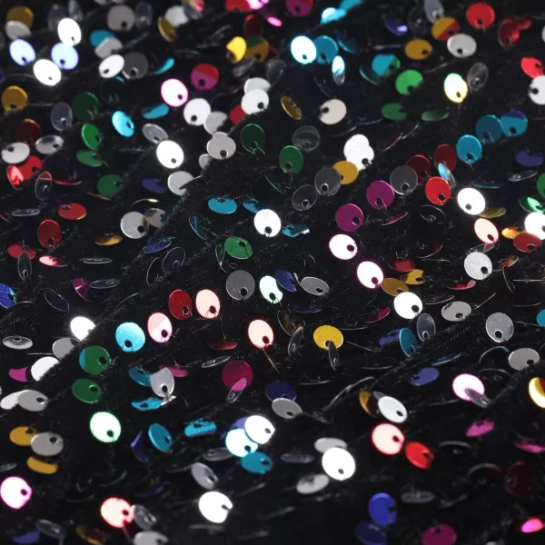 imageWELAKEN Sparkly Sequin Skirt for Girls Toddler ampamp Kids Elastic Waistband Skirts with LiningRainbow minipencil