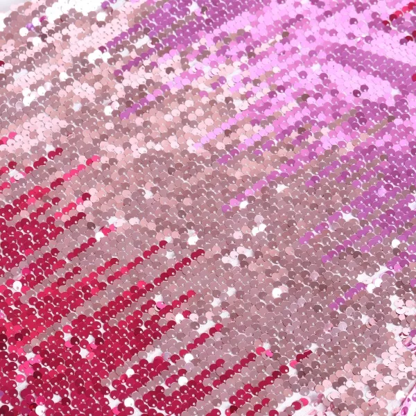 imageWELAKEN Girls Ombre Sequin Dress for Kid Sparkly Halter Neck Sleeveless Gradient Party Prom DressGradient Pink