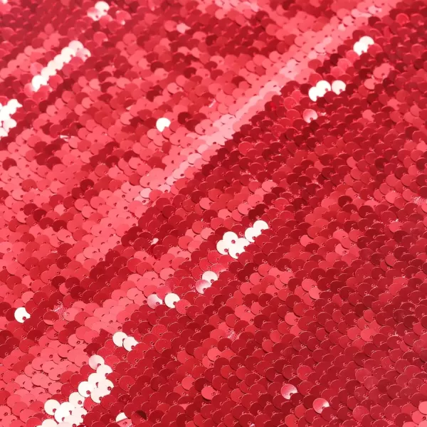 imageWELAKEN Girls Ombre Sequin Dress for Kid Sparkly Halter Neck Sleeveless Gradient Party Prom DressSolid Red