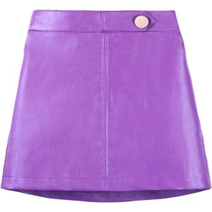 imageGirls and Toddlers Faux Leather Short SkirtsAll Season Basic SkirtsPurple