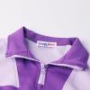 imageWELAKEN Girls Sweatshirt Half Zip Mock Neck Long Sleeve Pullover Sweatshirts with PocketPurple