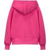 imageWELAKEN Girls ZipUp Hoodie Sweatshirt Kids Long Sleeve Hooded Sweatshirt with PocketsHot Pink