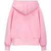 imageWELAKEN Girls ZipUp Hoodie Sweatshirt Kids Long Sleeve Hooded Sweatshirt with PocketsPink