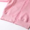 imageWELAKEN Girls ZipUp Hoodie Sweatshirt Kids Long Sleeve Hooded Sweatshirt with PocketsPink