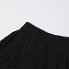 imageWELAKEN Girls Pleated Skirt Flowy Elastic Waist Chiffon Athletic SkortsBlack