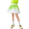 imageWELAKEN Girls Pleated Skirt Flowy Elastic Waist Chiffon Athletic SkortsGreen