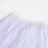 imageWELAKEN Girls Pleated Skirt Flowy Elastic Waist Chiffon Athletic SkortsWhite