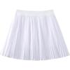 imageWELAKEN Girls Pleated Skirt Flowy Elastic Waist Chiffon Athletic SkortsWhite