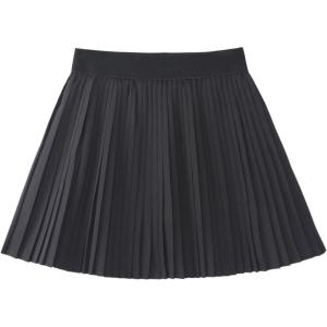 imageWELAKEN Girls Pleated Skirt Flowy Elastic Waist Chiffon Athletic SkortsBlack