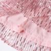 imageGirl Sequin Mesh Bloues Sparkle Ruffle Collar Long Sleeve Shirts Tops512 YearsPink