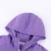 imageWELAKEN Girls Lightweight Jacket WaterResistant Windbreaker Hooded Rain Coats with PocketsPurple
