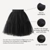 imageGirls Midi Skirts 4 Layered Tulle Tutu Skirt for Kids ampamp Teen ampamp ToddlerBlack