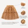 imageGirls Midi Skirts 4 Layered Tulle Tutu Skirt for Kids ampamp Teen ampamp ToddlerChampagne Color heart