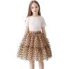 imageGirls Midi Skirts 4 Layered Tulle Tutu Skirt for Kids ampamp Teen ampamp ToddlerChampagne Color heart
