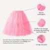 imageGirls Midi Skirts 4 Layered Tulle Tutu Skirt for Kids ampamp Teen ampamp ToddlerPink